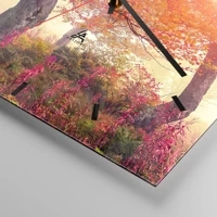 Clock face with lines