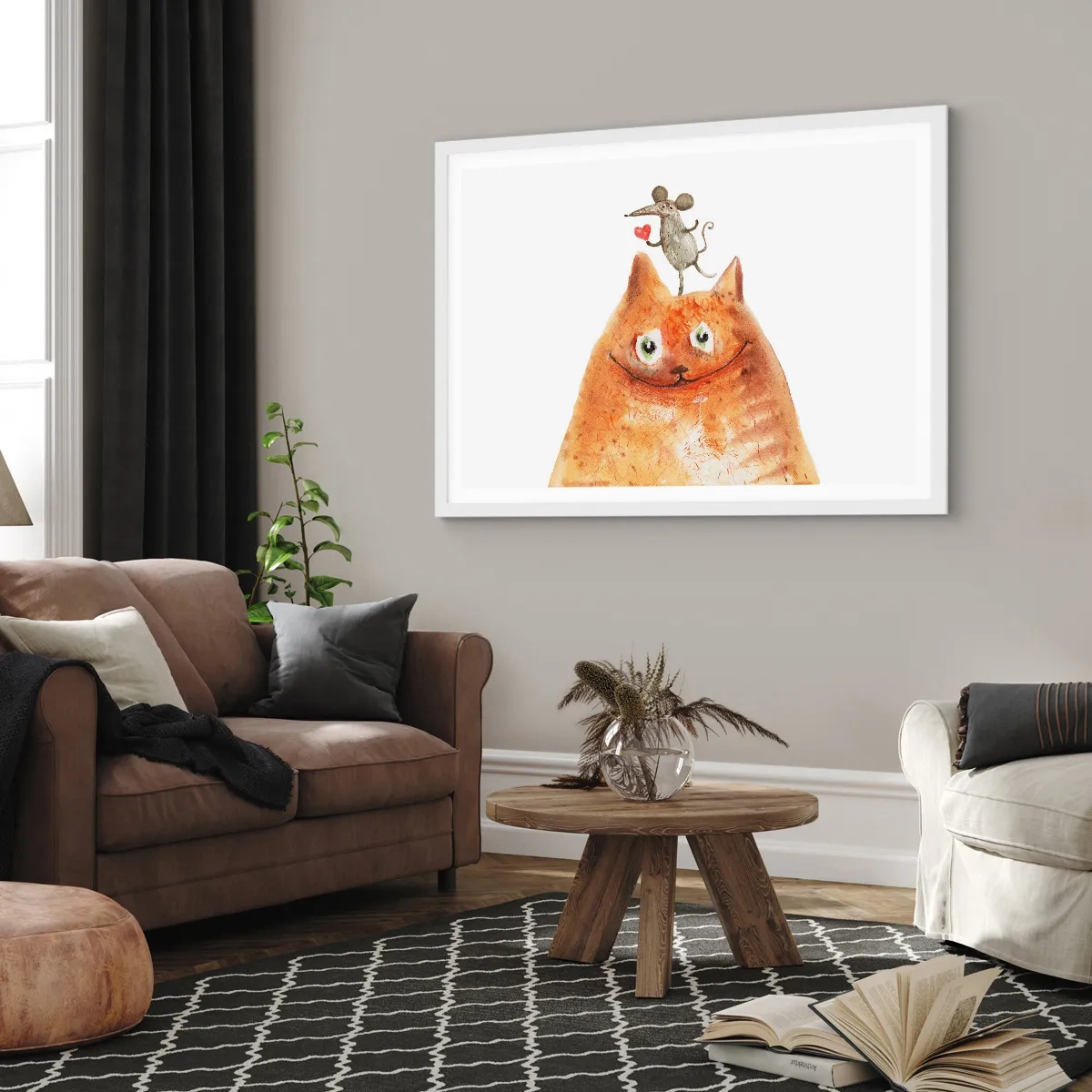 Poster in white frmae - Love Paradoxes - 100x70 cm