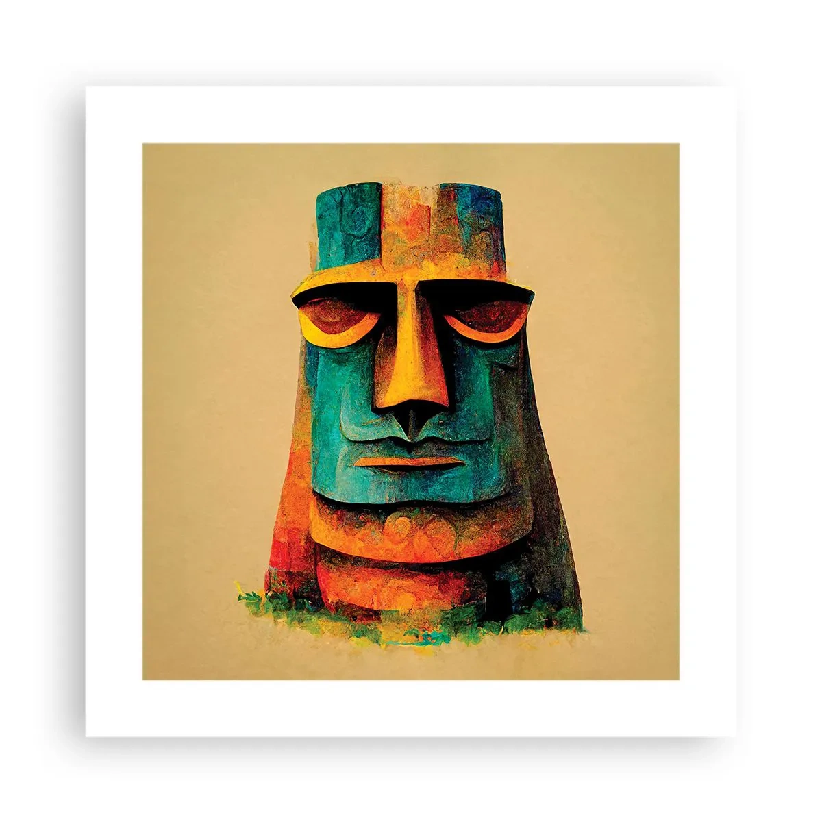 Poster - Statuesque but Friendly - 40x40 cm
