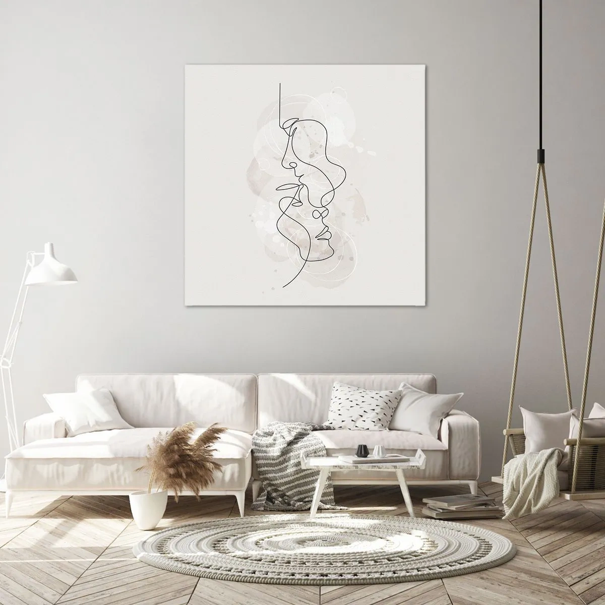 Canvas picture - Tangled up in an Embrace - 40x40 cm