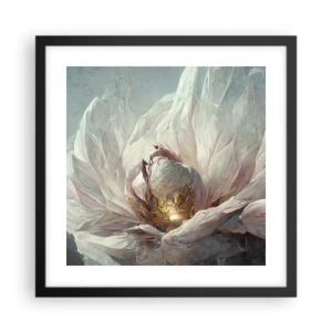 Poster in black frame - It Blooms Once Every Hunderd Years - 40x40 cm