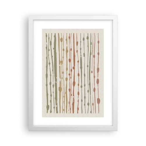 Poster in white frmae - Musical Colour Notation - 30x40 cm