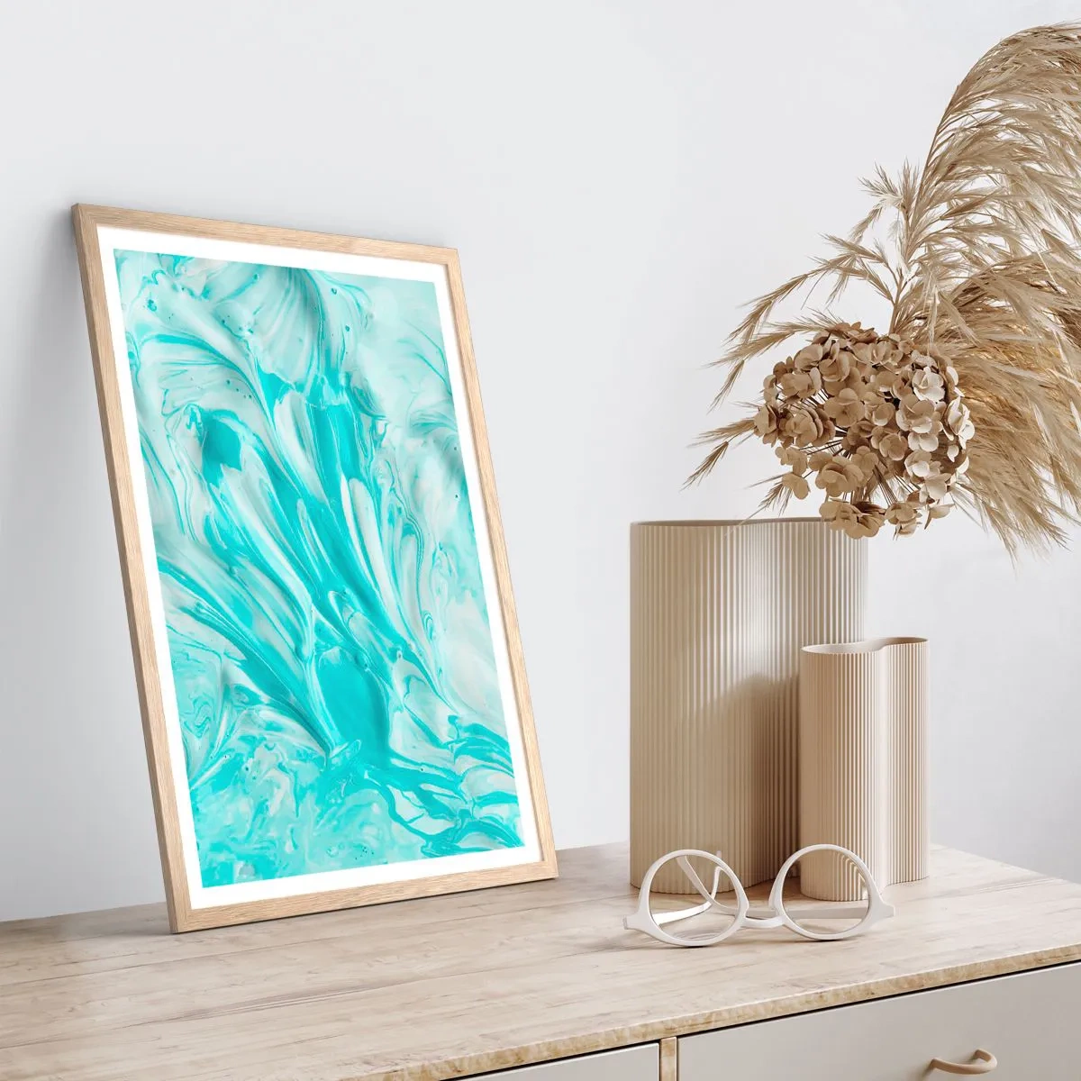 Poster in light oak frame - Together Forever - 70x100 cm