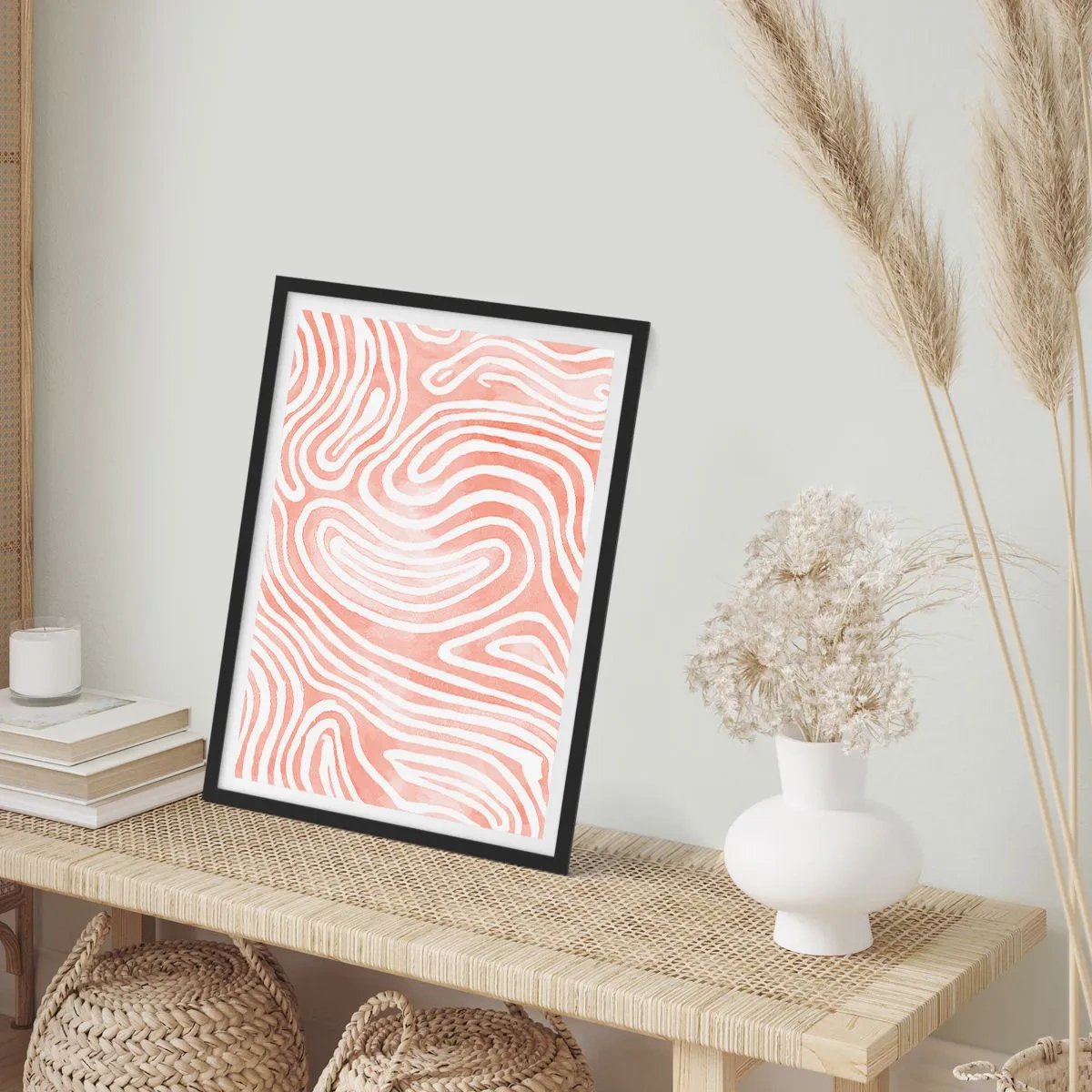 Poster in black frame - In a Coral Maze - 61x91 cm
