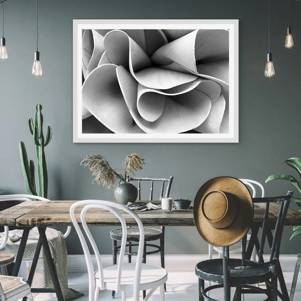 Poster in white frmae - It Is Happening in Space - 50x40 cm