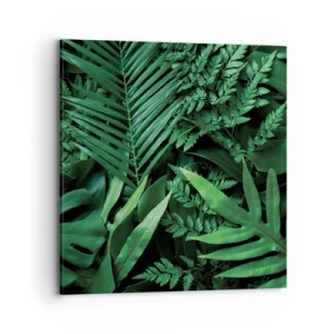 Canvas picture - In a Green Hug - 70x70 cm