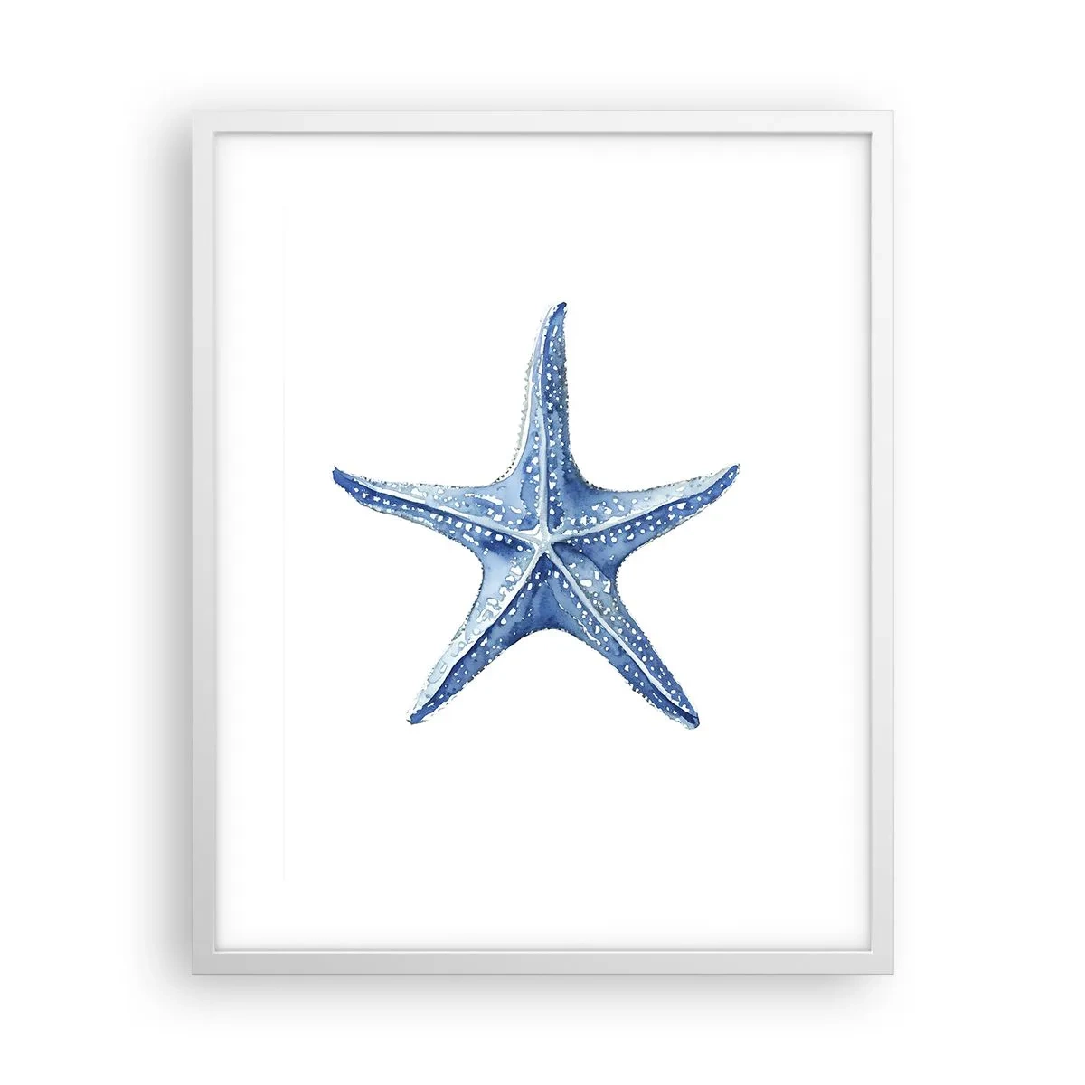 Poster in white frmae - Sea Star - 40x50 cm