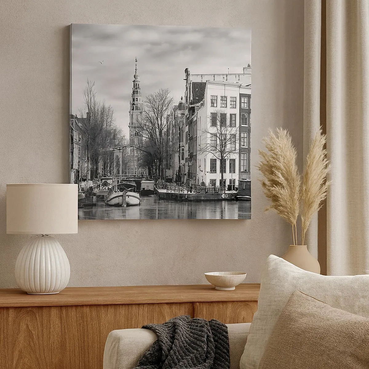 Canvas picture - Amsterdam Atmosphere - 30x30 cm