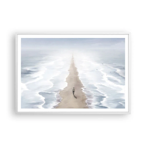 Poster in white frmae - Bright Future - 100x70 cm