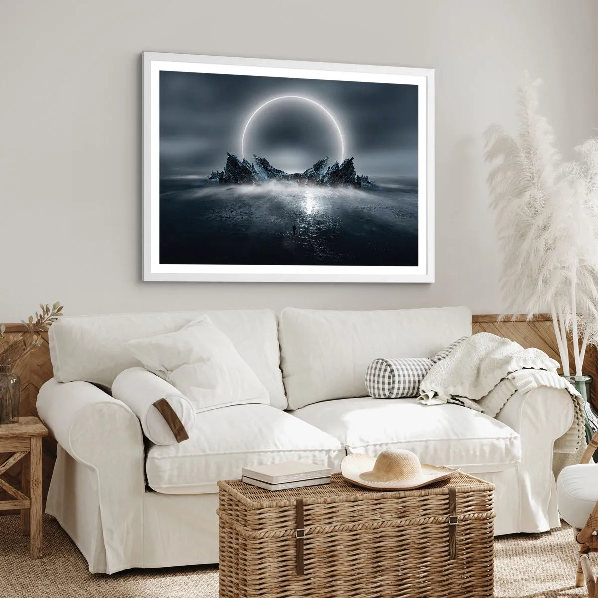 Poster in white frmae - The End of a Story - 91x61 cm