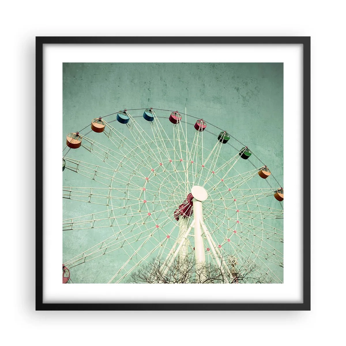 Poster in black frame - Come Have Fun - 50x50 cm