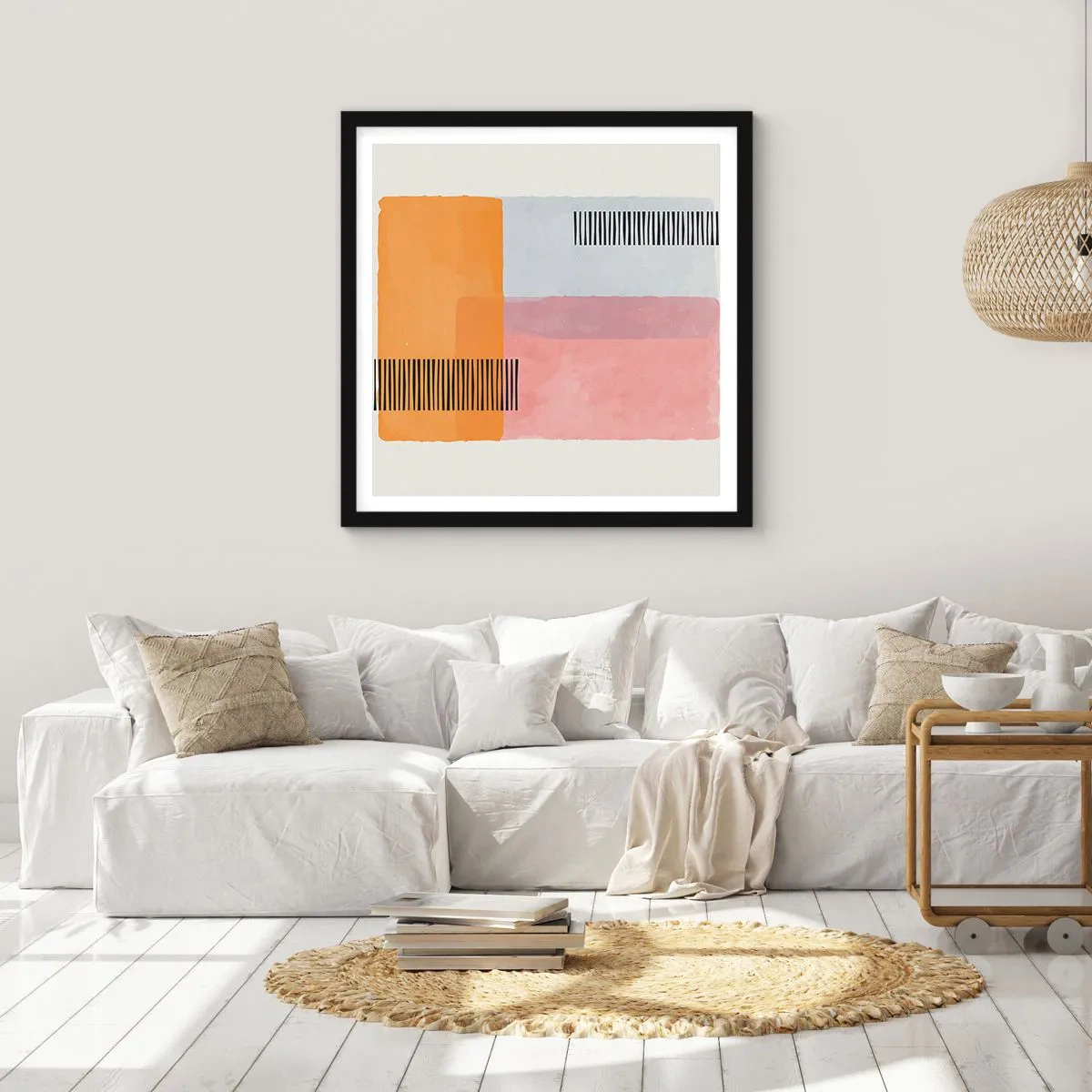 Poster in black frame - From Corner to Corner - 50x50 cm