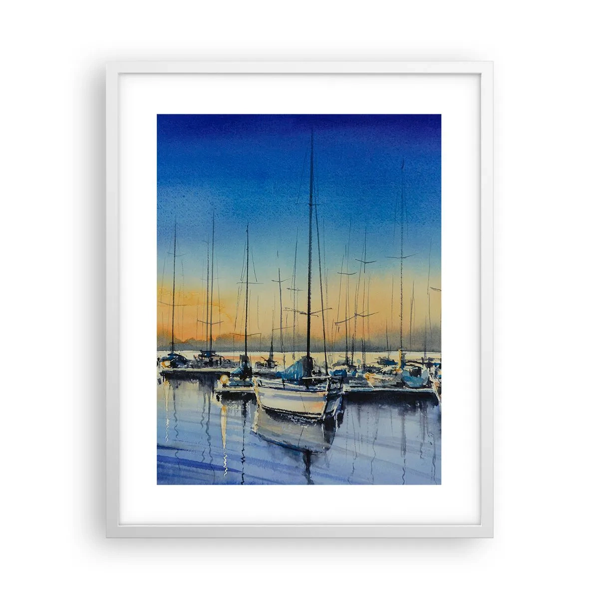 Poster in white frmae - The End of a Good Day - 40x50 cm