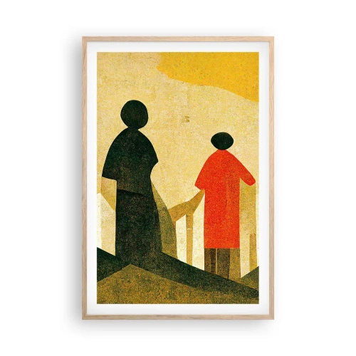 Poster in light oak frame - Still a Long Way - 61x91 cm