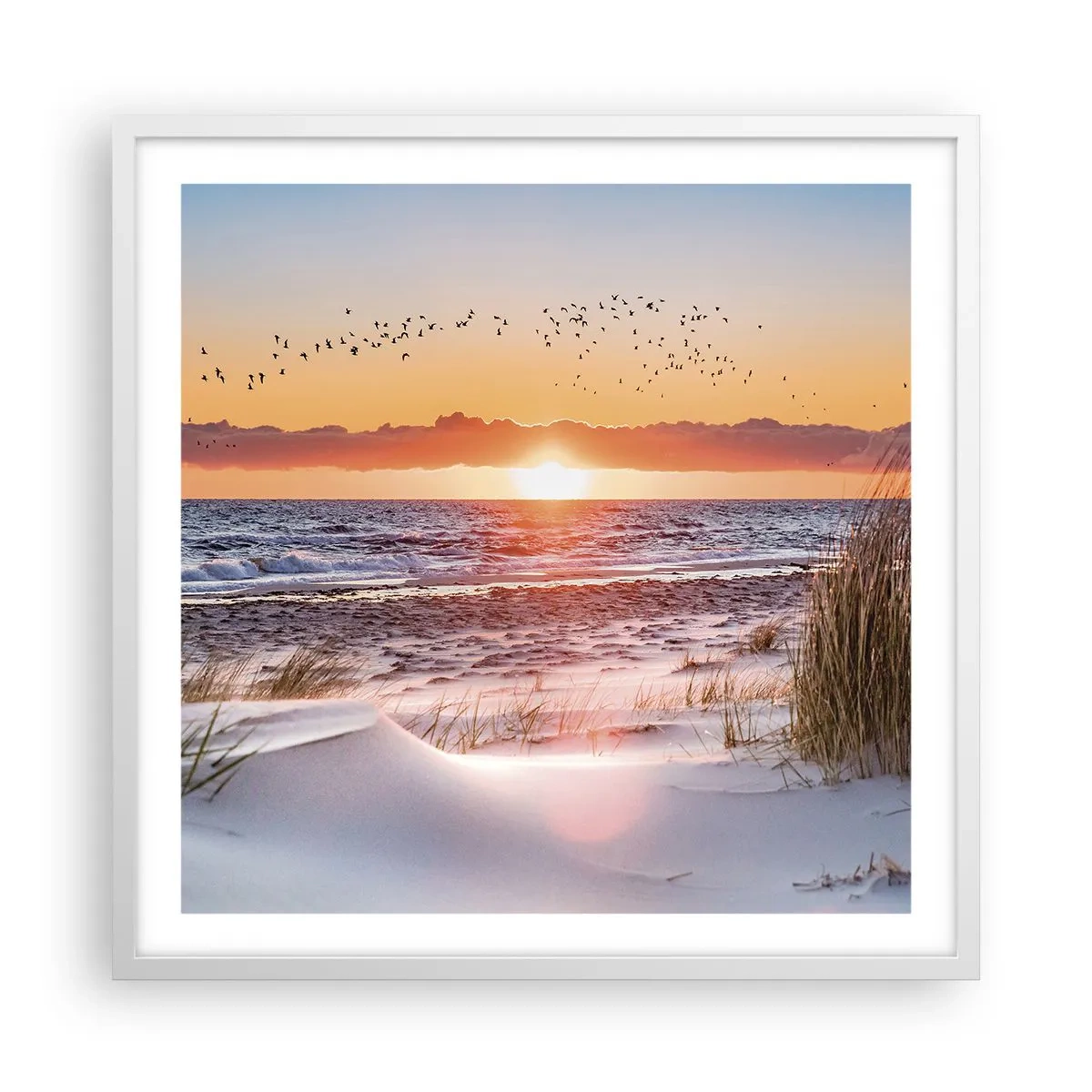 Poster in white frmae - Horizontal Landscape - 60x60 cm