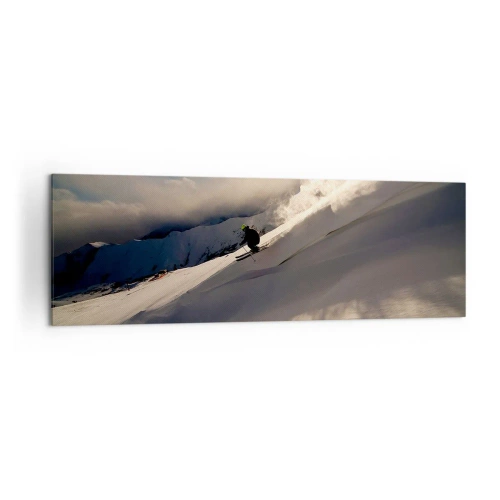 Canvas picture - Mountain Challenge Accepted - 160x50 cm