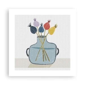 Poster - As Quiet as Poppies - 40x40 cm