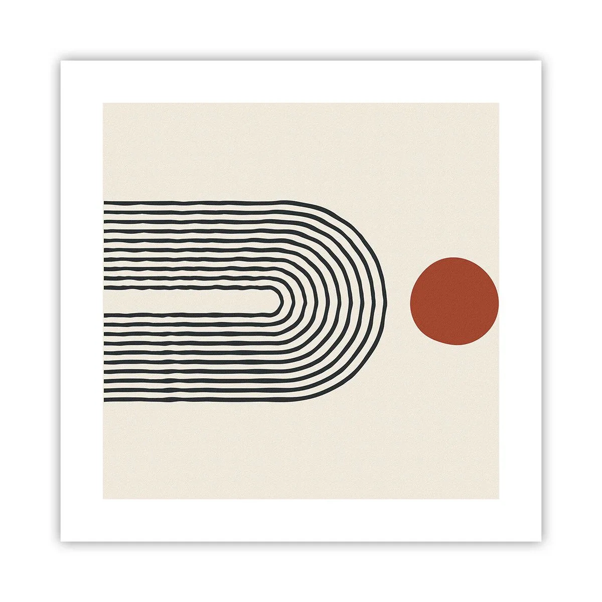 Poster - Magnetism of Shapes and Colours - 40x40 cm
