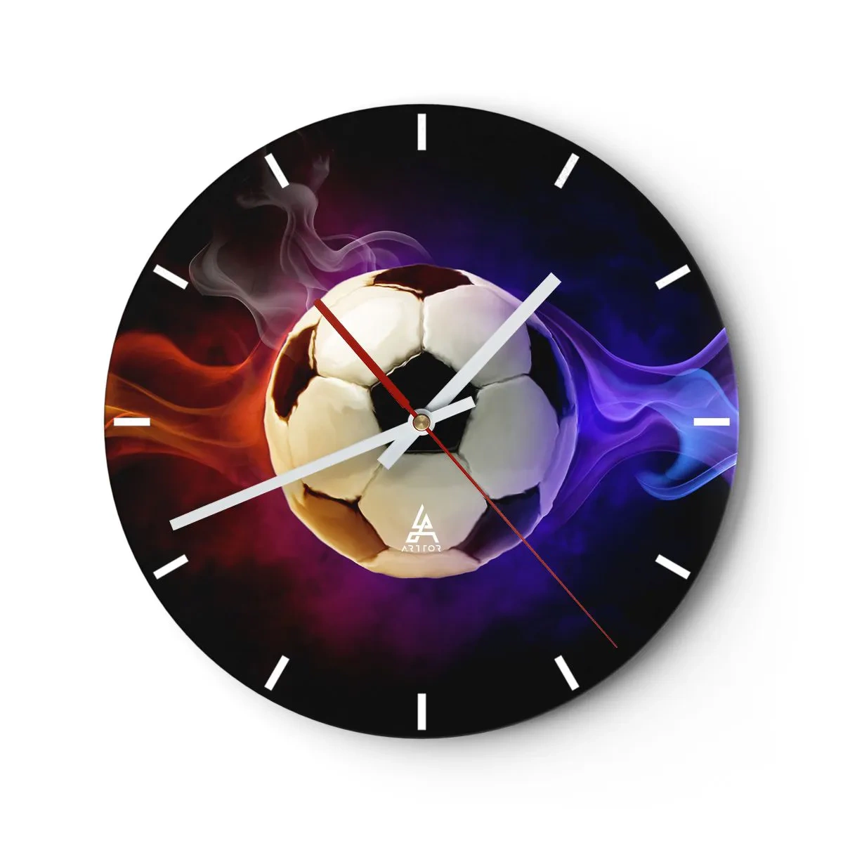Wall clock - Clock on glass - Magical Power Of A Play - 40x40 cm