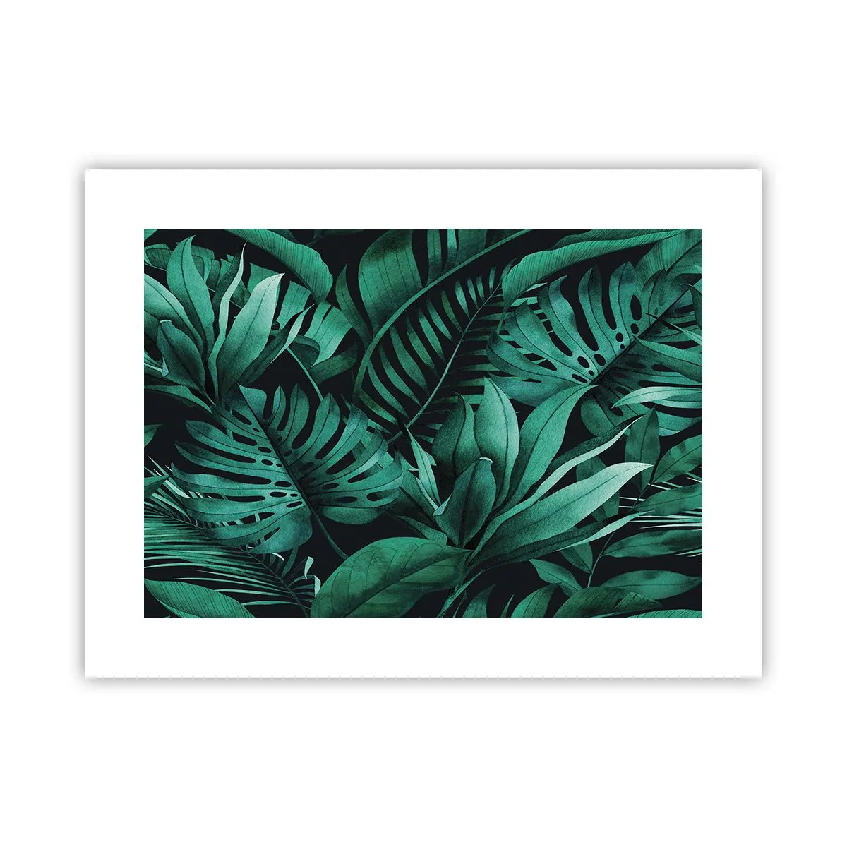 Poster - Depth of Tropical Green - 40x30 cm