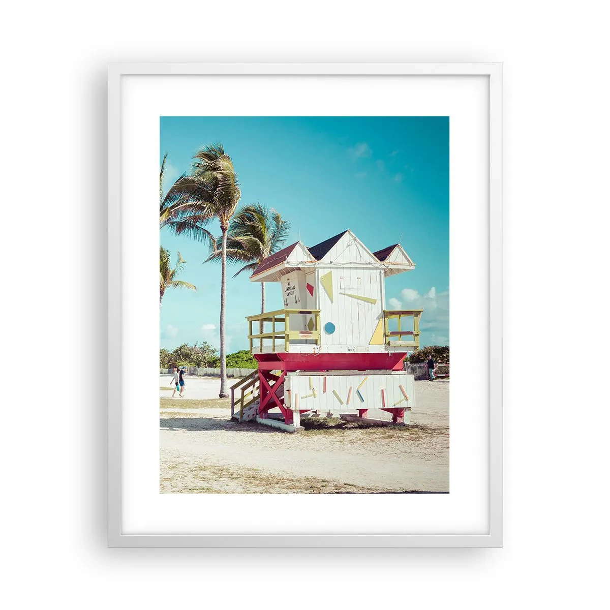 Poster in white frmae - Beautiful Day before You - 40x50 cm