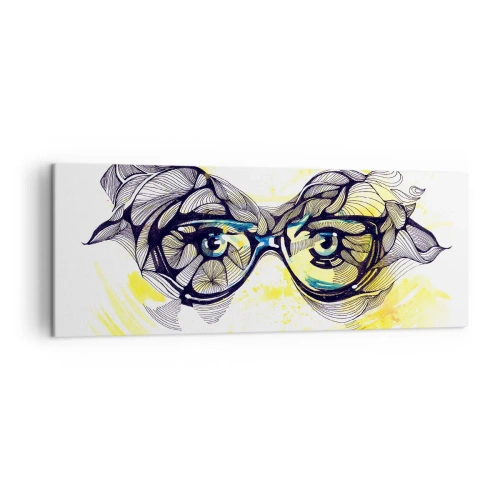 Canvas picture - Through Blue Glasses - 140x50 cm