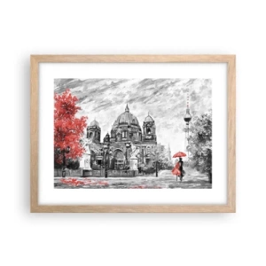 Poster in light oak frame - Berlin Encounter - 40x30 cm