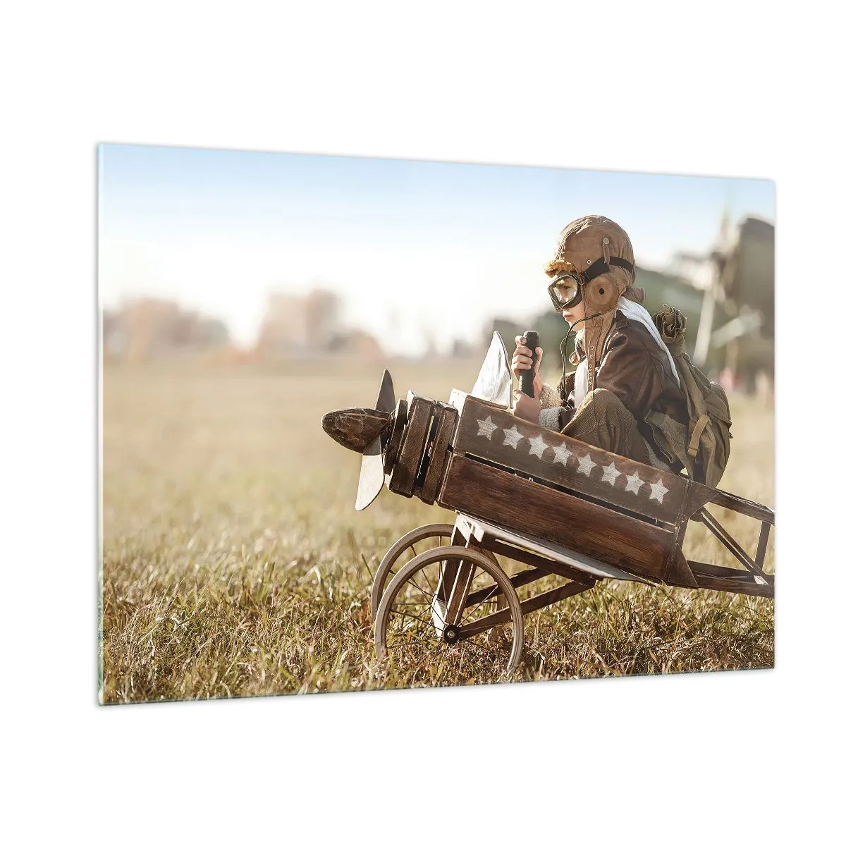 Glass picture - Take off for a Dream - 100x70 cm