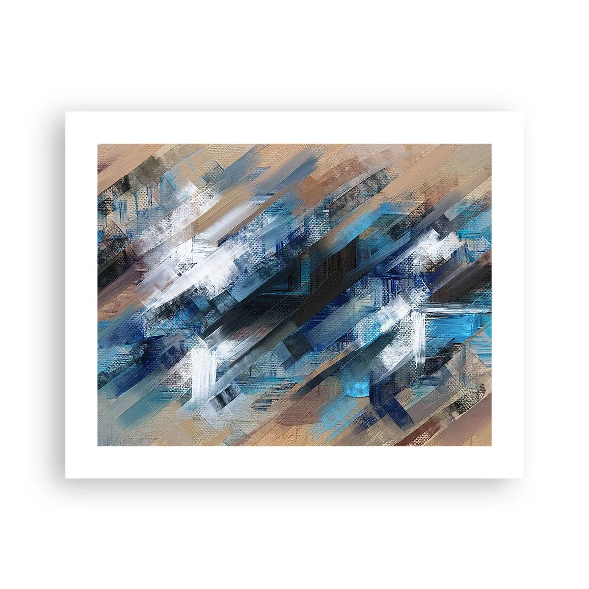 Poster - On the Blue Slant - 50x40 cm