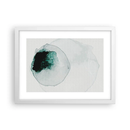 Poster in white frmae - In a Waterdrop - 40x30 cm