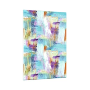 Glass picture - Cheerfully Interwoven - 70x100 cm