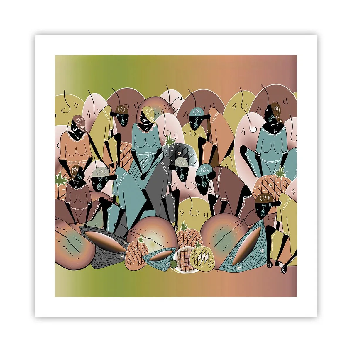 Poster - Big Holiday Is Coming - 50x50 cm