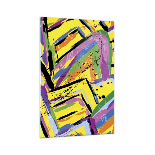 Glass picture - Screaming from Joy - 70x100 cm