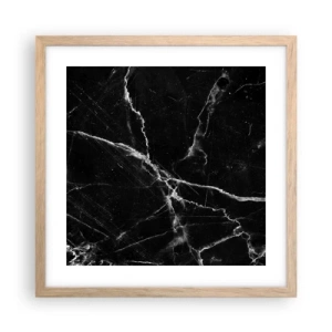 Poster in light oak frame - The Secret Life of a Stone - 40x40 cm