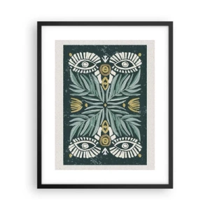 Poster in black frame - Like a Folklore Cutout - 40x50 cm