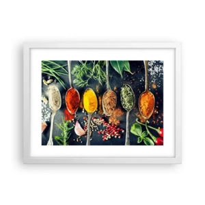 Poster in white frmae - Culinary Magic - 40x30 cm