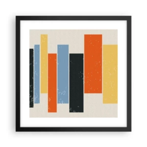 Poster in black frame - Notation of Music - 40x40 cm