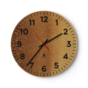 Wall clock - Clock on glass - Tthe Birth of the Universe - 30x30 cm