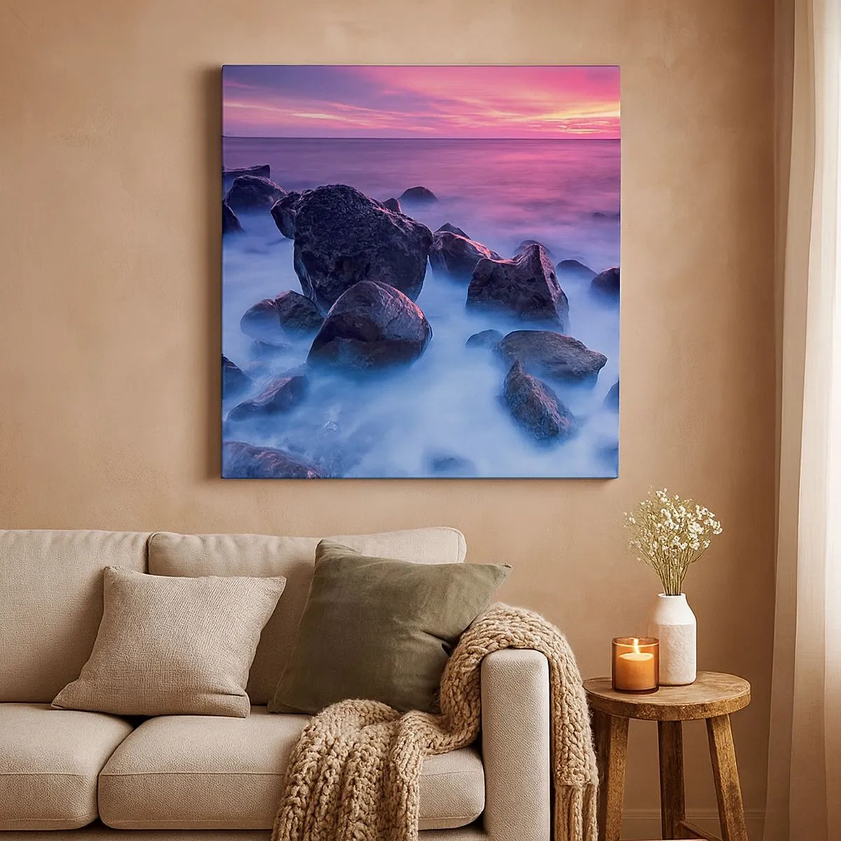 Canvas picture - Born in Light and Mist - 30x30 cm