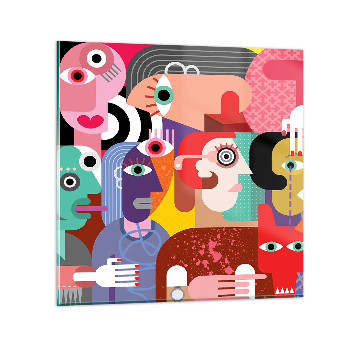 Glass picture - Picasso Sent Us - 60x60 cm