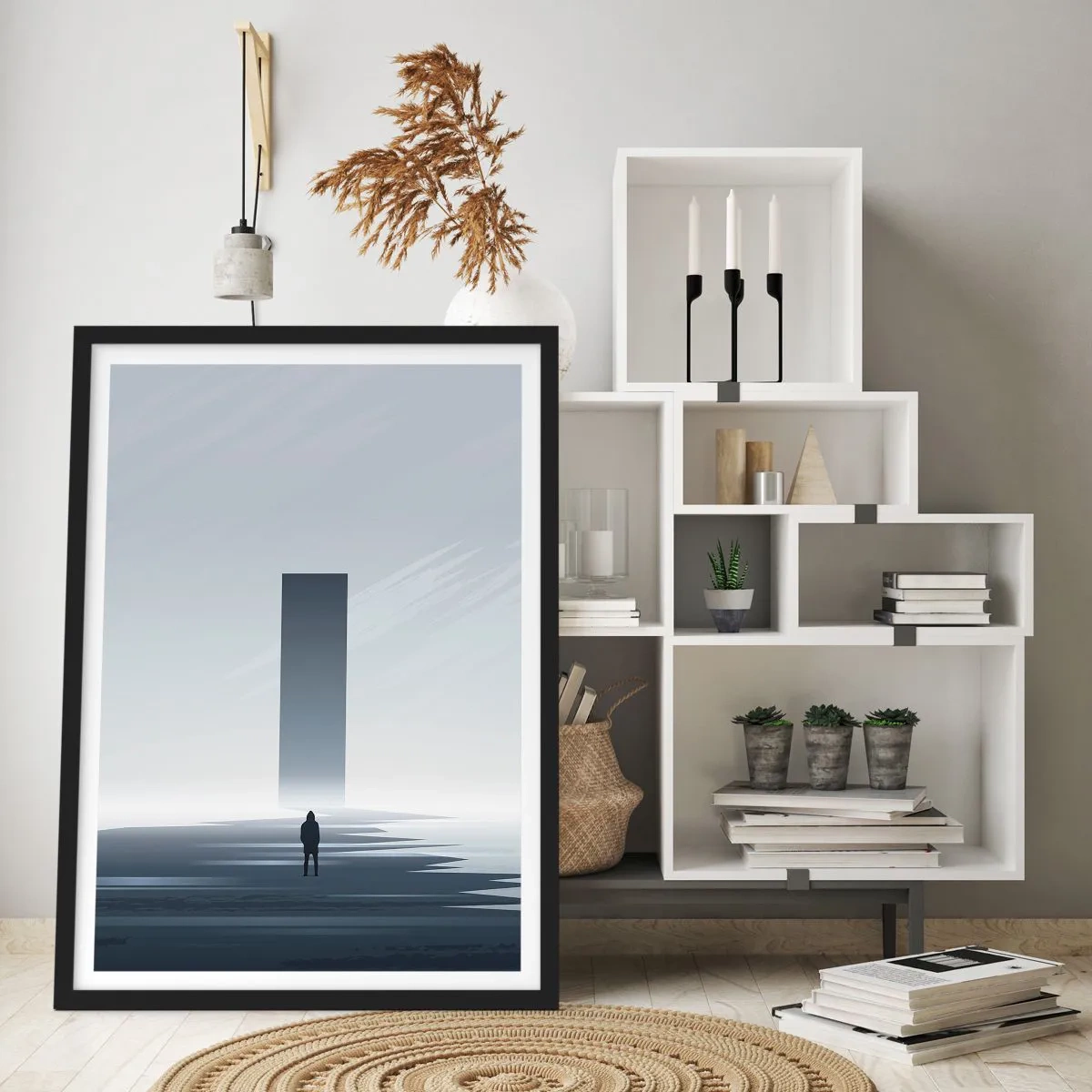 Poster in black frame - Opportunity or Threat? - 30x40 cm