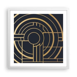 Poster in white frmae - Tour of Things - 50x50 cm