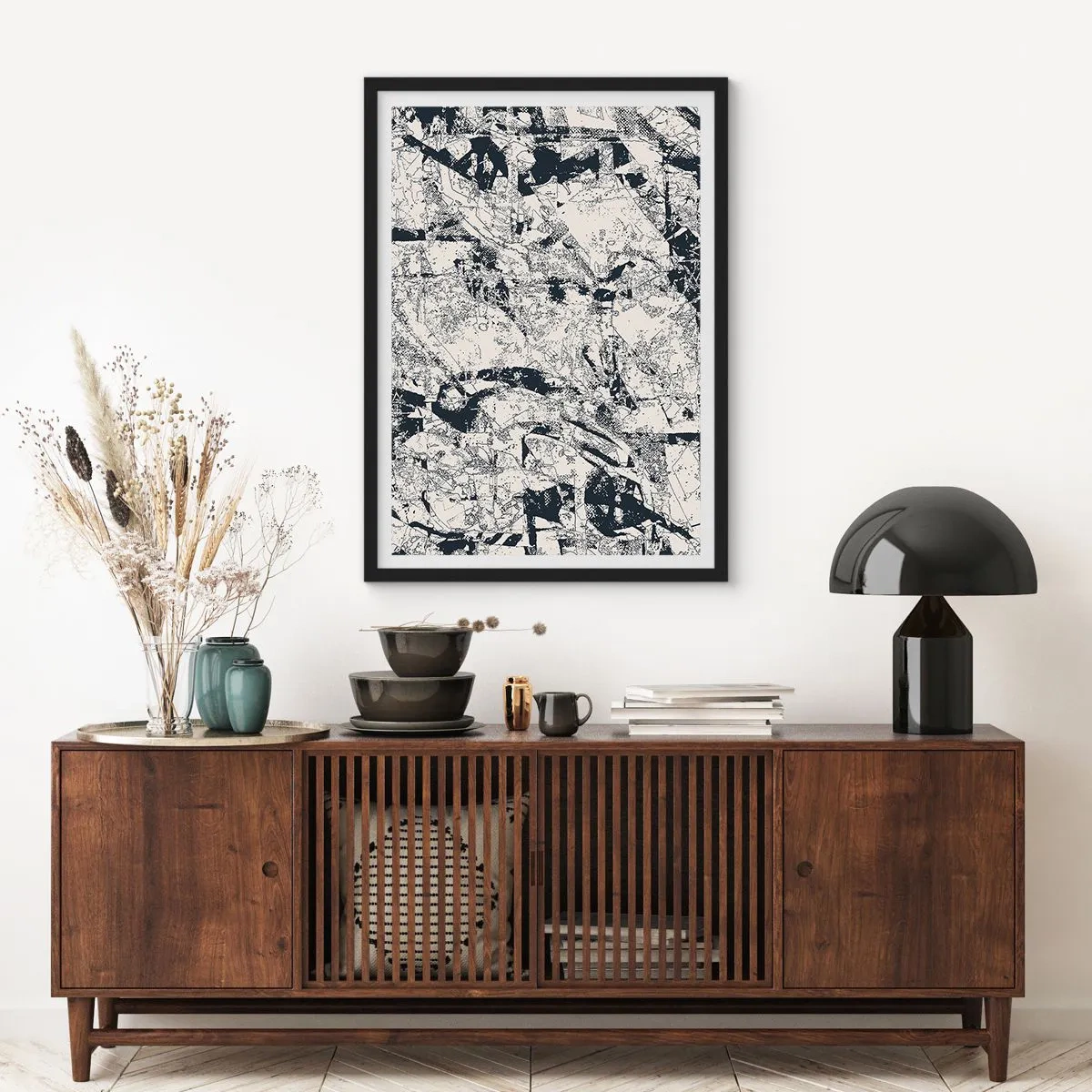 Poster in black frame - Infilitration of Opposites - 30x40 cm