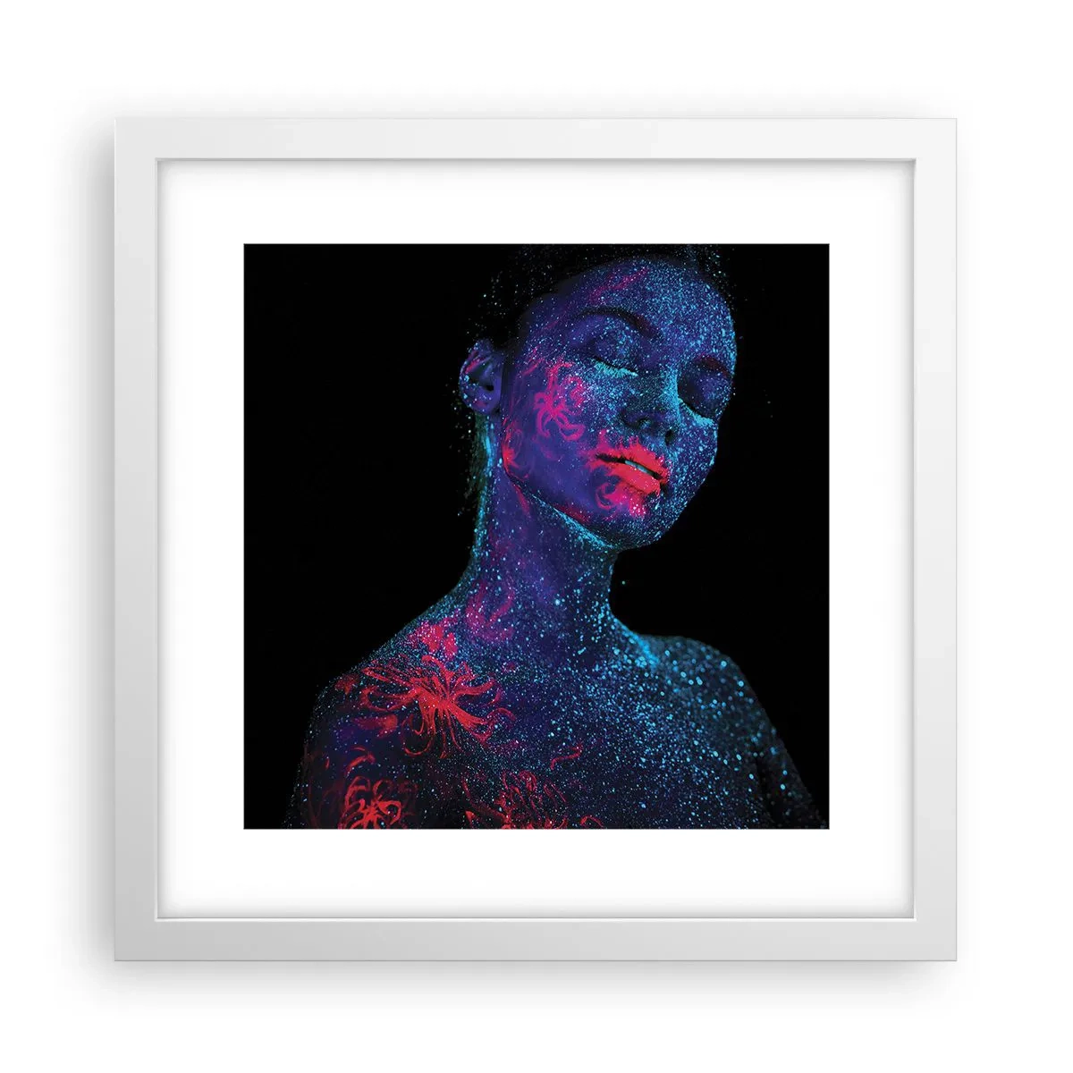 Poster in white frmae - In Stardust - 30x30 cm