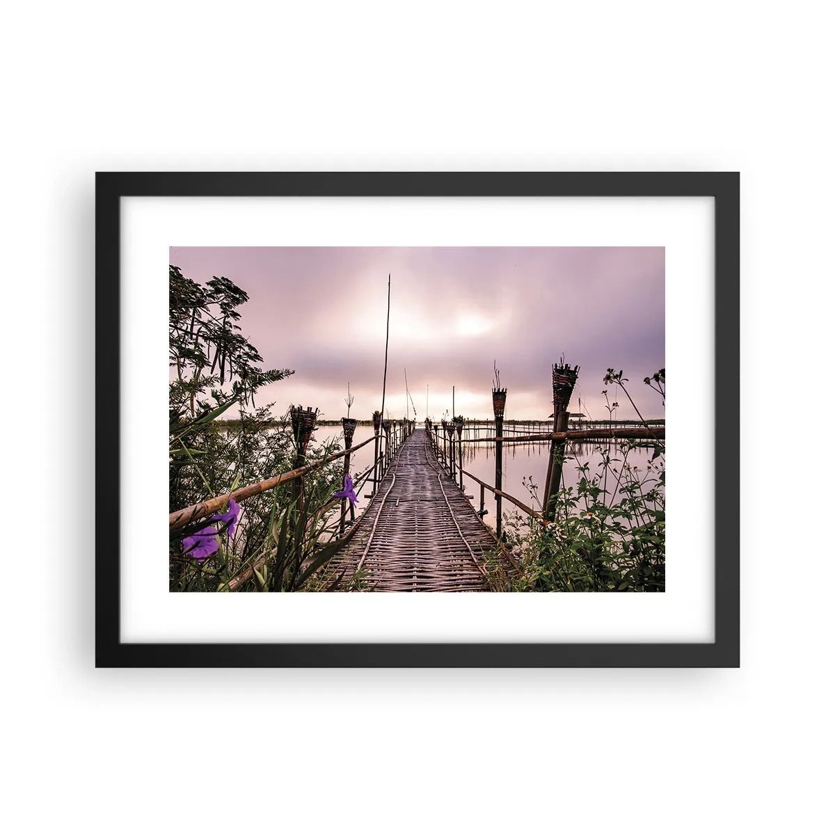 Poster in black frame - Peace and Quiet of Asia - 40x30 cm