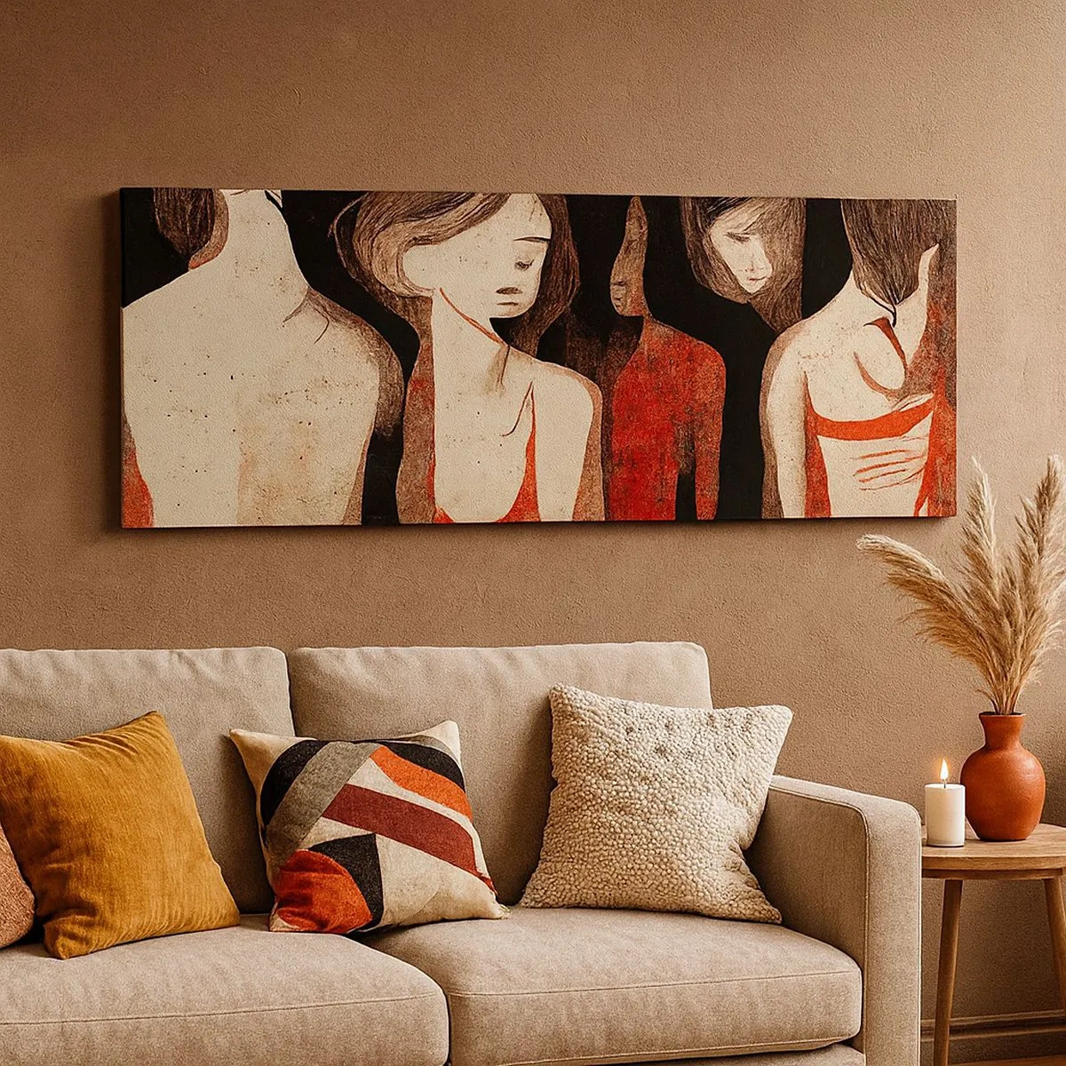 Canvas picture - Madonnas from Darkness - 100x40 cm