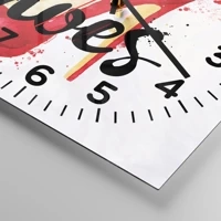 Clock face with numbers