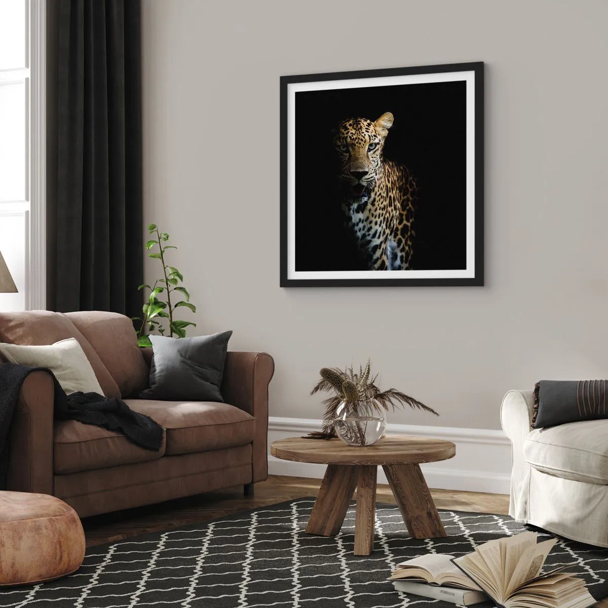 Poster in black frame - Dark Beauty - 60x60 cm