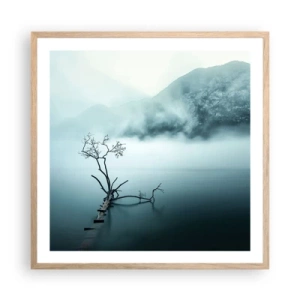 Poster in light oak frame - From Water and Fog - 60x60 cm
