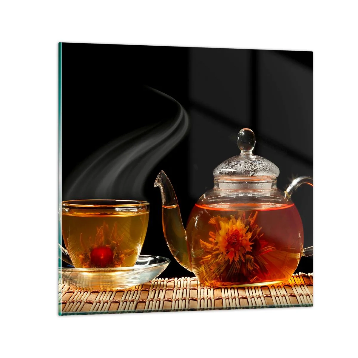 Glass picture - Magic and Art of Tea Making - 30x30 cm